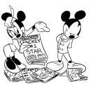 Mickey Mouse kleurplaat 10